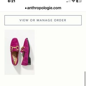 Bibi lou zagreb from anthropologie in purple loafer size 41 us 10 women’s